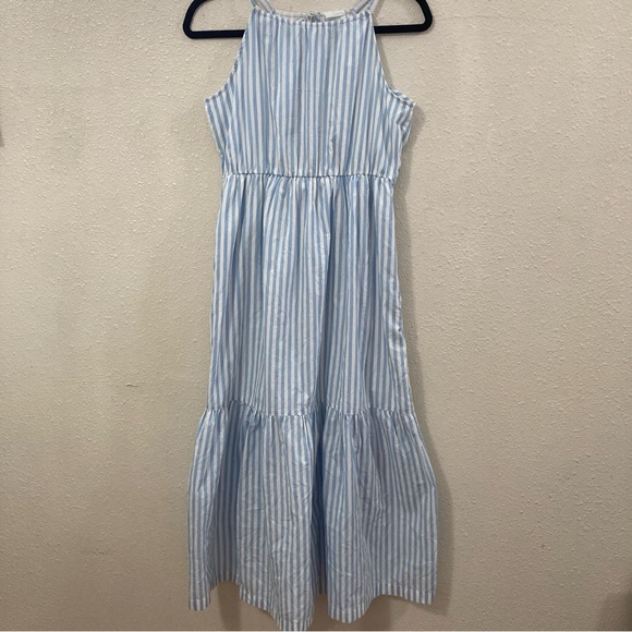 abercrombie kids Other - Abercrombie Kids Blue Striped Long Dress Sleeveles 15/16